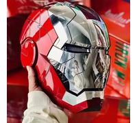 Casque Iron Man Mk5 The Avengers 1/1, portable et transformable, ouverture et fermeture électriques à commande vocale, décoration Mk17, cadeau MK5 helmet music