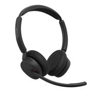 Casque Jabra Evolve3 45 sans fil Bluetooth USB Type-C arceau 3 microphones pour bureau et centre d'appels noir