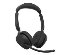 Casque Jabra Evolve3 65 sans fil Bluetooth USB Type-C arceau avec 3 microphones réduction de bruit adaptative noir