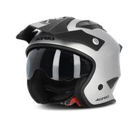 Acerbis Casque à réaction Aria Metallic Mat-Silver XL