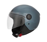 Casque Jet Acerbis Brezza Métallique Bleu Foncé Moto Scooter Homologué ECE 2206