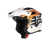 Casque Jet Acerbis JET ARIA Graphic Bianco Arancio ECE 2206 0026602.229