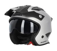 Casque Jet ACERBIS Jet Aria Métallique Argent Mat