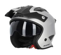 Casque Jet ACERBIS Jet Aria Métallique Argent Mat