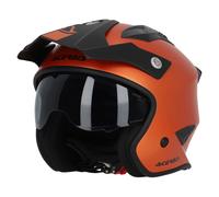 Casque Jet ACERBIS Jet Aria Métallique Orange Mat