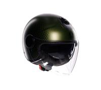 Casque jet AGV ETERES AGV E2206 ANDORA Vert mat/Noir