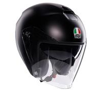 Casque Jet AGV Irides Mono Noir Mat Avec Double Visière Taille XL