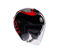 Casque Jet AGV IRIDES Valenza Matt Grey/Black/Red