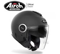 Casque Jet AIROH HELIOS Anthracite TAILLE XS 54 CM Visière Longue Double Ou