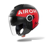 Casque Jet AIROH Helios Up Black Matt