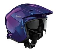 Airoh Kombakt Shimmer, casque ouvert L Bleu Foncé/Mauve Bleu Foncé/Mauve