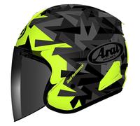 Arai SZ-R EVO Mimesis Casque jet, noir-gris-jaune, taille XS pour homme
