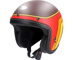 Casque jet ARAI URBAN-V BLITZ noir mat-rouge-jaune S