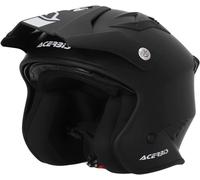 Casque Jet Aria Acerbis Noir Visière Solaire À Disparition Taille L