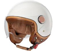 Casque Jet Avec Visière | Casque Scooter | Homologué ECE 22.06 | Casque Moto | Disponible En Plusieurs Couleurs A3,M=(57-58cm)