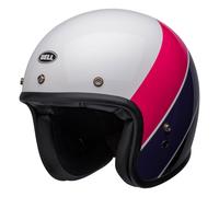 Casque Jet Bell Custom 500 Riff Rose Violet Brillant