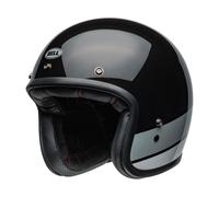 Casque Jet Cafe Racer BELL Custom 500 22.06 Apex Flocons Gris Noir Poli