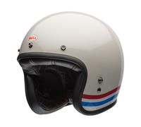 Bell Custom 500 06 Rayures Casque Jet blanc S