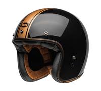 Casque Jet Cafe Racer BELL Custom 500 22.06 Rally Noir Bronze Brillant