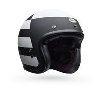 Casque Jet Café Racer BELL Custom 500 Parlor Noir Blanc Mat