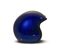Casque Jet Cafe Racer DMD RETRO Bleu Foncé Brillant