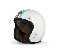 Casque Jet Cafe Racer S250 Blanc / Bleu / Rouge Brillant - Taille S
