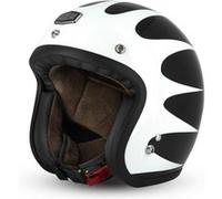 Casque Jet Cafe Racer S250 Noir / Blanc Brillant - Taille S G