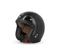 Casque Jet Cafe Racer S250 Noir Pailleté Brillant - Taille S