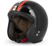 Casque Jet Cafe Racer S250 Noir / Rouge / Blanc Brillant - Taille XS G