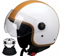 Casque Jet · Casque De Moto · Casque De Scooter · Casque Bobber · Casque De Cyclomoteur · Casque Chopper · Homologation ECE 22.05 · Visière · Fermeture Rapide 6,XL/(61~62cm)