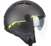 Casque Jet CGM 116G AIR BICO Graphite Matt Fluo Jaune taille XL