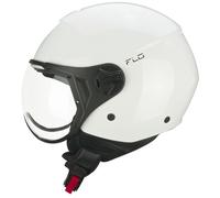 Casque Jet CGM 167A FLO MONO Blanc Visère Transparente Sagomata