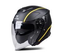 Casque Jet Course Urban Mat Noir/JauneXS Mat Noir,Jaune