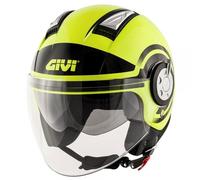 Casque Jet Air 11.1 Givi Jaune Noir Double Visière