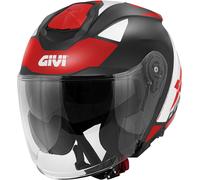 Casque Jet GIVI X25 Target Noir Blanc Rouge taille XXL