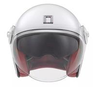 Casque Jet Heritage NOX Blanc perle, taille M