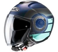Casque Jet HJC I40 Fiche MC2SF Bleu Clair Mat Taille M