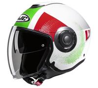 HJC Casque jet i40N PYLE blanc-vert-rouge MC41 L