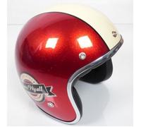 Casque jet homme femme Torx Taille XS Wyatt Famous Shiny Glitter Red 53-54cm