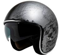 IXS 77 2.5 Casque Jet, noir-argent, taille XS pour homme