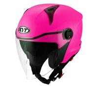 Casque Jet KYT D-CITY Plain Fuxia Fluo