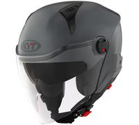 KYT D-City Plain, casque à réaction S Gris Gris