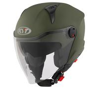 KYT D-City Plain Casque jet, vert mat, Taille S (55/56)
