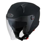 KYT D-City Plain, casque à réaction L Noir Mat Noir Mat
