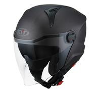 KYT D-City Plain, casque à réaction M Matt/Gris Foncé Matt/Gris Foncé