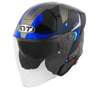 Casque Jet KYT TTR-JET Led Black/Blue
