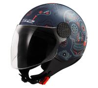 Casque Jet LS2 OF558 Sphere Lux II Maxca HiVis Cobalt/OrangeM Cobalt,Orange