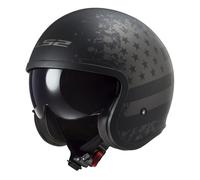 Casque jet LS2 OF599 - SPITFIRE II - BLACK FLAG
