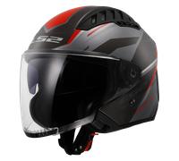 Casque Jet LS2 OF600 Copter II Gris/RougeS Gris,Rouge