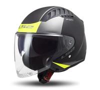 Casque Jet LS2 OF600 Copter II Urbane Mat Noir/Jaune Haute VisibilitéS Mat Noir,Jaune Haute Visibilité